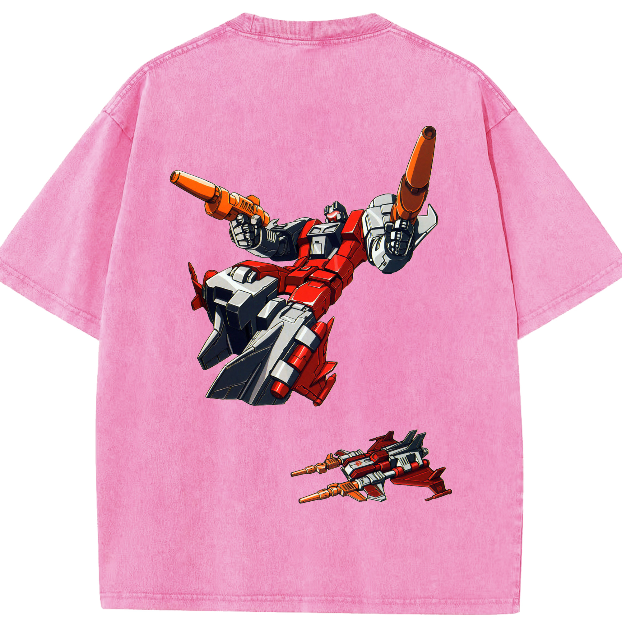 （画像用）  綿100% ヴィンテージ風 半袖Tシャツ（背面プリント）